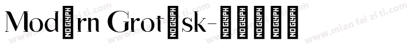 Modern Grotesk字体转换